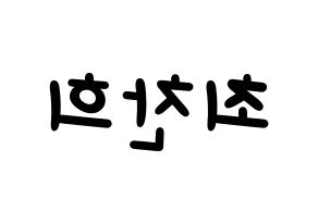 KPOP idol THE BOYZ  뉴 (Choi Chan-hee, New) Printable Hangul name fan sign, fanboard resources for light sticks Reversed