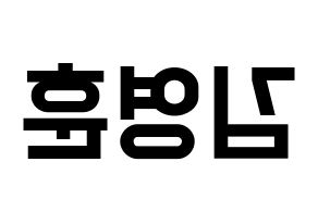 KPOP idol THE BOYZ  영훈 (Kim Young-hoon, Younghoon) Printable Hangul name fan sign, fanboard resources for light sticks Reversed