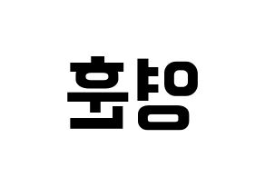 KPOP idol THE BOYZ  영훈 (Kim Young-hoon, Younghoon) Printable Hangul name fan sign, fanboard resources for concert Reversed