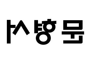 KPOP idol THE BOYZ  케빈 (Moon Hyung-seo, Kevin) Printable Hangul name fan sign & fan board resources Reversed