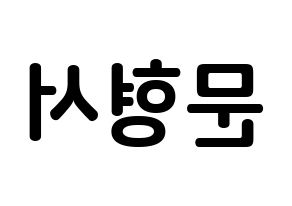 KPOP idol THE BOYZ  케빈 (Moon Hyung-seo, Kevin) Printable Hangul name fan sign, fanboard resources for concert Reversed