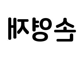 KPOP idol THE BOYZ  에릭 (Son Young-wae, Eric) Printable Hangul name fan sign, fanboard resources for concert Reversed