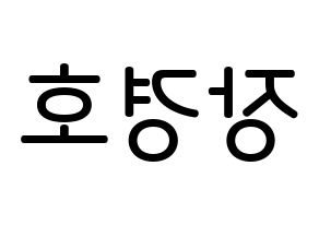 KPOP idol TOO  경호 (Jang Kyung-ho, Kyungho) Printable Hangul name Fansign Fanboard resources for concert Reversed