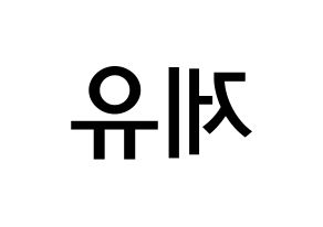 KPOP idol TOO  제이유 (Kim Je-you, J.You) Printable Hangul name Fansign Fanboard resources for concert Reversed