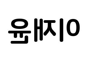 KPOP idol TOO  재윤 (Lee Jae-yun, Jaeyun) Printable Hangul name fan sign, fanboard resources for concert Reversed
