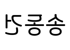 KPOP idol TOO  동건 (Song Dong-geon, Donggeon) Printable Hangul name Fansign Fanboard resources for concert Reversed