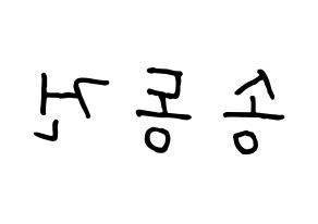 KPOP idol TOO  동건 (Song Dong-geon, Donggeon) Printable Hangul name fan sign, fanboard resources for concert Reversed