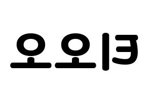 KPOP idol TOO Printable Hangul fan sign & concert board resources Reversed