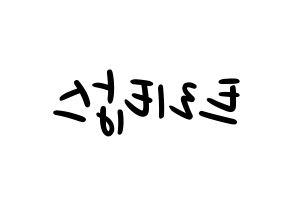 KPOP idol TRITOPS Printable Hangul fan sign, concert board resources for LED Reversed