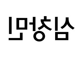 KPOP idol TVXQ  최강창민 (Shim Chang-min, Max Changmin) Printable Hangul name Fansign Fanboard resources for concert Reversed