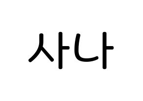 KPOP idol Twice  사나 (Minatozaki Sana, Sana) Printable Hangul name Fansign Fanboard resources for concert Normal