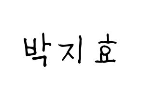 KPOP idol Twice  지효 (Park Ji-Hyo, Jihyo) Printable Hangul name fan sign, fanboard resources for light sticks Normal