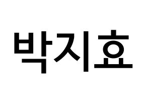 KPOP idol Twice  지효 (Park Ji-Hyo, Jihyo) Printable Hangul name Fansign Fanboard resources for concert Normal
