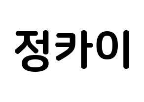 KPOP idol TXT  휴닝카이 (Kai Kamal Huening, Hueningkai) Printable Hangul name fan sign, fanboard resources for concert Normal