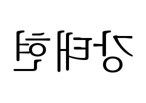 KPOP idol TXT  태현 (Kang Tae-hyun, Taehyun) Printable Hangul name fan sign & fan board resources Reversed