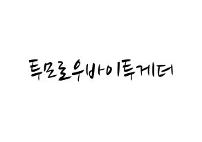 KPOP idol TXT Printable Hangul fan sign, concert board resources for light sticks Normal