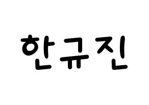 KPOP idol UP10TION  규진 (Han Gyu-jin, Gyujin) Printable Hangul name fan sign, fanboard resources for light sticks Normal