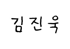 KPOP idol UP10TION  진후 (Kim Jin-wook, Jinhoo) Printable Hangul name fan sign, fanboard resources for concert Normal