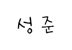KPOP idol UP10TION  웨이 (Lee Sung-joon, Wei) Printable Hangul name Fansign Fanboard resources for concert Normal