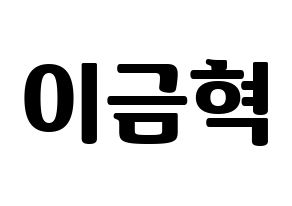 KPOP idol VAV  세인트반 (Lee Geum-hyuk, St.Van) Printable Hangul name fan sign, fanboard resources for light sticks Normal