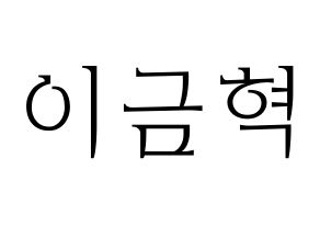 KPOP idol VAV  세인트반 (Lee Geum-hyuk, St.Van) Printable Hangul name fan sign & fan board resources Normal