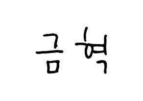 KPOP idol VAV  세인트반 (Lee Geum-hyuk, St.Van) Printable Hangul name fan sign, fanboard resources for concert Normal