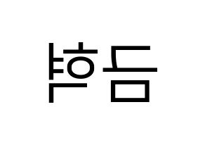 KPOP idol VAV  세인트반 (Lee Geum-hyuk, St.Van) Printable Hangul name fan sign, fanboard resources for LED Reversed
