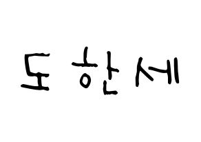 KPOP idol VICTON  도한세 (Do Han-se, Do Han-se) Printable Hangul name Fansign Fanboard resources for concert Normal
