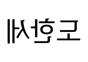 KPOP idol VICTON  도한세 (Do Han-se, Do Han-se) Printable Hangul name fan sign, fanboard resources for LED Reversed