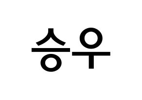 KPOP idol VICTON  한승우 (Han Seung-woo, Han Seung-woo) Printable Hangul name Fansign Fanboard resources for concert Normal