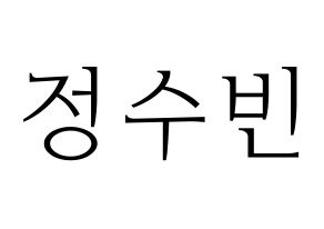 KPOP idol VICTON  정수빈 (Jung Su-bin, Jung Su-bin) Printable Hangul name fan sign & fan board resources Normal