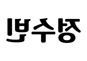 KPOP idol VICTON  정수빈 (Jung Su-bin, Jung Su-bin) Printable Hangul name fan sign, fanboard resources for light sticks Reversed
