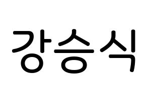 KPOP idol VICTON  강승식 (Kang Seung-sik, Kang Seung-sik) Printable Hangul name Fansign Fanboard resources for concert Normal