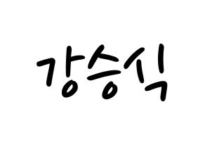 KPOP idol VICTON  강승식 (Kang Seung-sik, Kang Seung-sik) Printable Hangul name fan sign, fanboard resources for LED Normal
