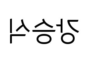 KPOP idol VICTON  강승식 (Kang Seung-sik, Kang Seung-sik) Printable Hangul name fan sign, fanboard resources for light sticks Reversed