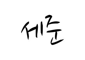 KPOP idol VICTON  임세준 (Lim Se-jun, Lim Se-jun) Printable Hangul name fan sign, fanboard resources for concert Normal
