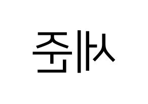 KPOP idol VICTON  임세준 (Lim Se-jun, Lim Se-jun) Printable Hangul name fan sign, fanboard resources for LED Reversed