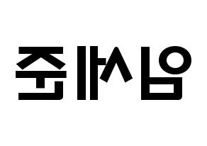 KPOP idol VICTON  임세준 (Lim Se-jun, Lim Se-jun) Printable Hangul name fan sign & fan board resources Reversed