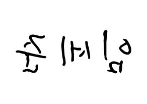 KPOP idol VICTON  임세준 (Lim Se-jun, Lim Se-jun) Printable Hangul name fan sign, fanboard resources for concert Reversed