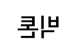 KPOP idol VICTON Printable Hangul Fansign Fanboard resources Reversed