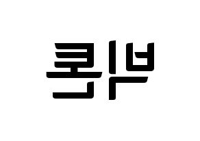 KPOP idol VICTON Printable Hangul fan sign & fan board resources Reversed