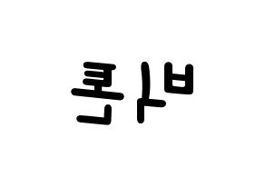 KPOP idol VICTON Printable Hangul Fansign concert board resources Reversed