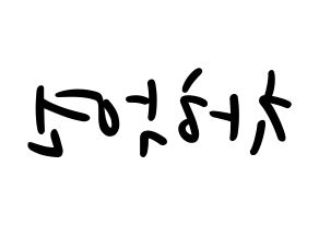 KPOP idol VIXX  엔 (Cha Hack-yeon, N) Printable Hangul name fan sign, fanboard resources for LED Reversed