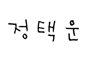 KPOP idol VIXX  레오 (Jung Taek-woon, LEO) Printable Hangul name Fansign Fanboard resources for concert Normal