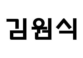 KPOP idol VIXX  라비 (Kim Won-shik, RAVI) Printable Hangul name fan sign & fan board resources Normal