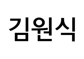 KPOP idol VIXX  라비 (Kim Won-shik, RAVI) Printable Hangul name Fansign Fanboard resources for concert Normal