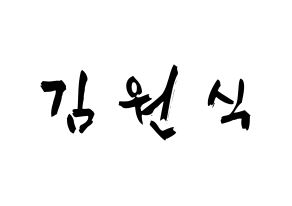 KPOP idol VIXX  라비 (Kim Won-shik, RAVI) Printable Hangul name fan sign & fan board resources Normal
