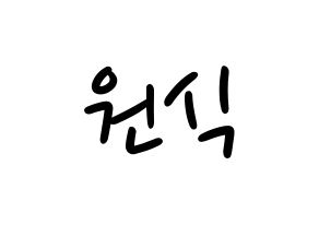 KPOP idol VIXX  라비 (Kim Won-shik, RAVI) Printable Hangul name fan sign, fanboard resources for LED Normal