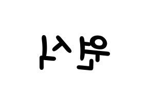 KPOP idol VIXX  라비 (Kim Won-shik, RAVI) Printable Hangul name fan sign, fanboard resources for light sticks Reversed