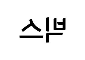 KPOP idol VIXX Printable Hangul fan sign & fan board resources Reversed